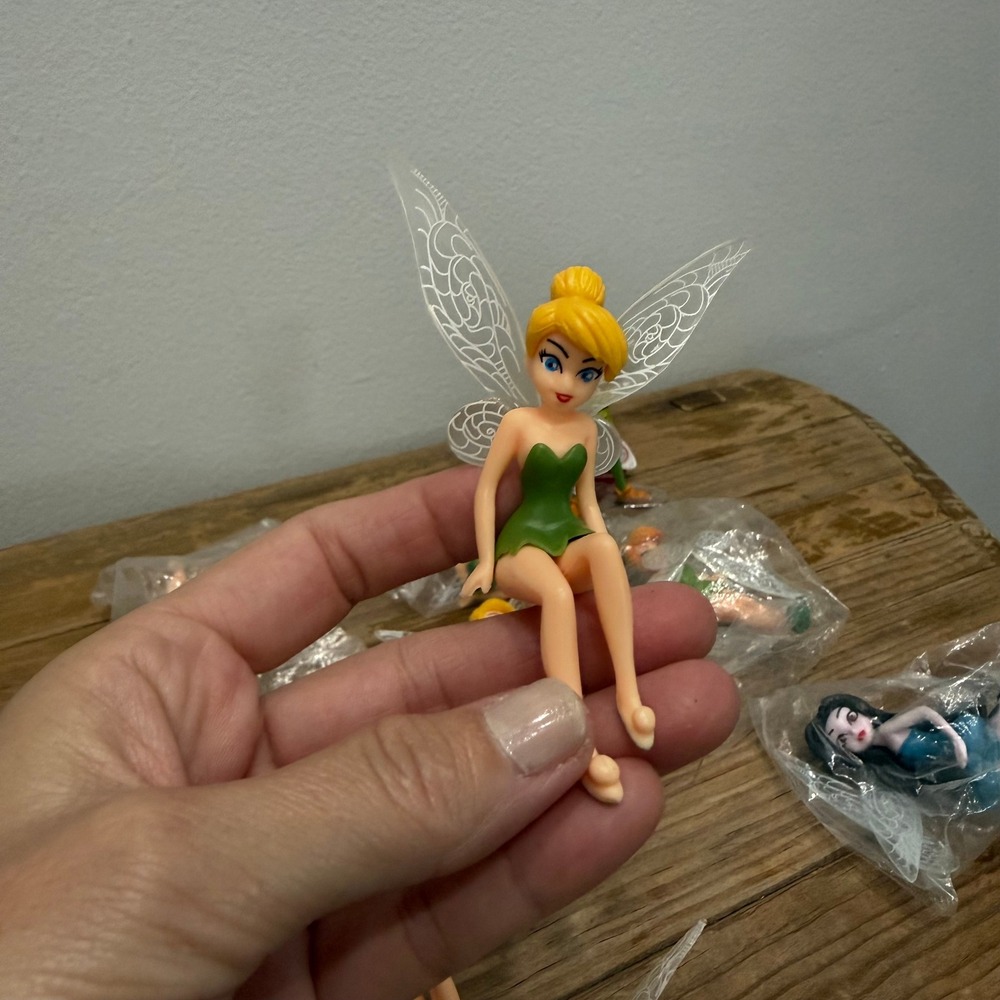 Disney Tinker Bell Peter Pan Fairy Figurine Lot Vidia Cake Toppers 10pc - Picture 7 of 10